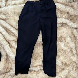Express high rise ankle length navy blue trousers | Sz 0R